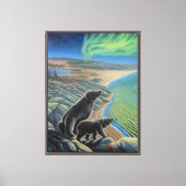 IJsbeer Schilderij Canvas Print (Voorkant)