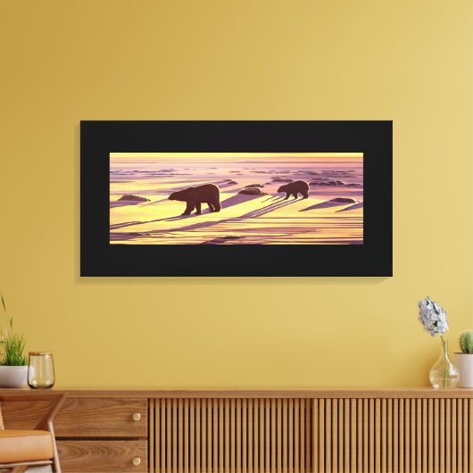 Ijsbeer Schilderijen Prints & Posters (Insitu (Woonkamer))