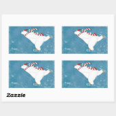 Ijsbeer Sticker Schaatsen (Vel)