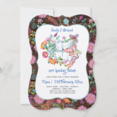 Ijsbeer TWINS Baby Shower Uitnodigingen Volkse Blo (Voorkant)