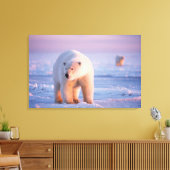 ijsbeer, Ursus maritimus Canvas Afdruk (Insitu (Woonkamer))