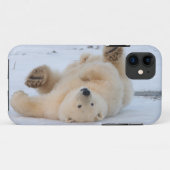 ijsbeer, Ursus maritimus, jong rollebollend 3 Case-Mate iPhone Case (Achterkant (horizontaal))