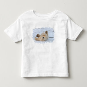 ijsbeer, Ursus maritimus, jong rollebollend 3 Kinder Shirts