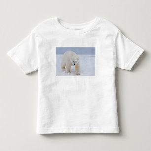 ijsbeer, Ursus maritimus, op ijs en sneeuw, Kinder Shirts