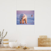 ijsbeer, Ursus maritimus Poster (Keuken)