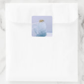 ijsbeer, Ursus maritimus Vierkante Sticker (Tas)