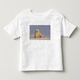 ijsbeer, Ursus maritimus, zeug met pasgeborene Kinder Shirts
