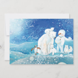 Ijsbeer, Vos, Pinguïn & Sneeuwman Redden het Arcti Kaart