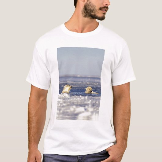 IJsbeerwelpen spelen T-shirt (Voorkant)