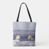 IJsbeerwelpen spelen Tote Bag (Achterkant)