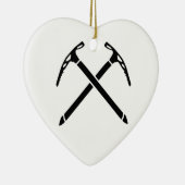 ijsbeitsen bijl keramisch ornament (Rechts)