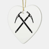 ijsbeitsen bijl keramisch ornament (Links)