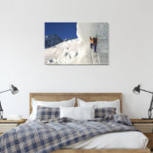 Ijsbeklimming op de Tasman-gletsjer onder Mount Canvas Afdruk (Insitu (Slaapkamer))