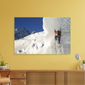 Ijsbeklimming op de Tasman-gletsjer onder Mount Canvas Afdruk (Insitu (Woonkamer))