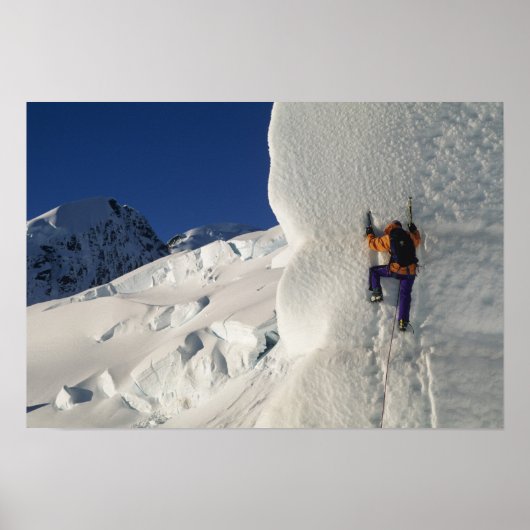 Ijsbeklimming op de Tasman-gletsjer onder Mount Poster (Voorkant)