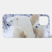 Ijsberen en twee welpen Case-Mate iPhone case (Achterkant (horizontaal))