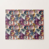 Ijsberen in design skikleren legpuzzel (Horizontaal)