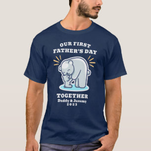 Ijsberen Onze eerste Vaderdag Samen Papa T-shirt