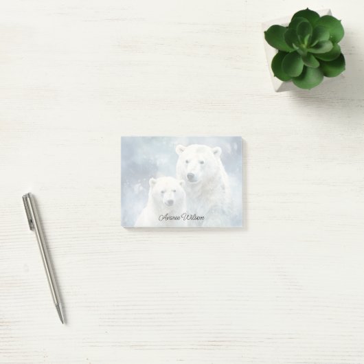 Ijsberen Post-it® Notes (Kantoor)