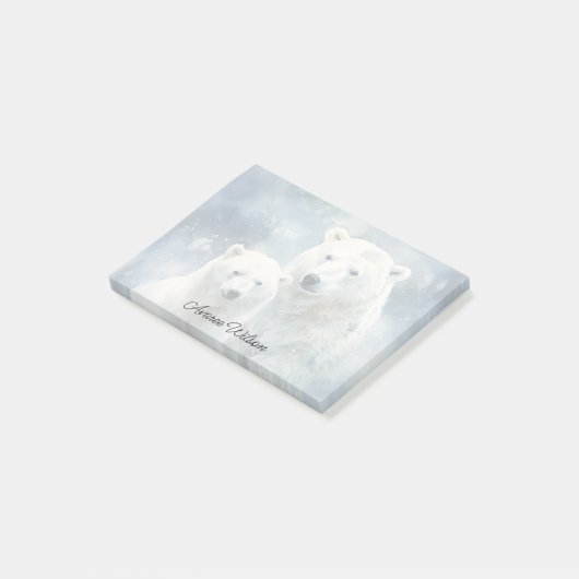 Ijsberen Post-it® Notes (Schuin)