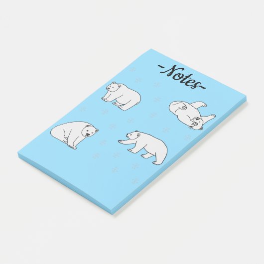 Ijsberen Post-it® Notes (Schuin)