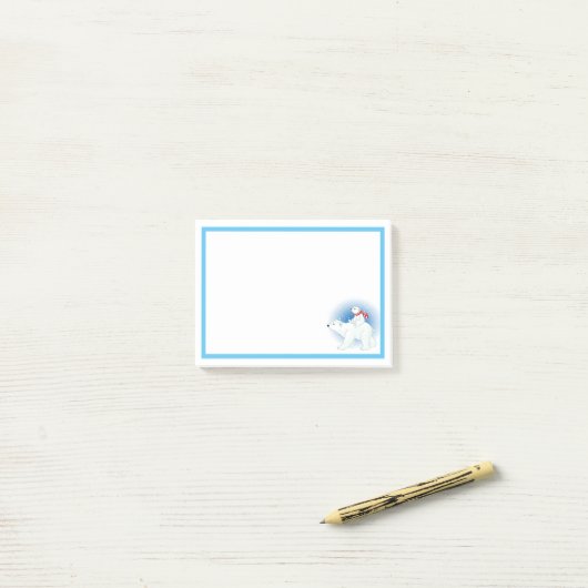 Ijsberen post-it® notes (Op bureau)