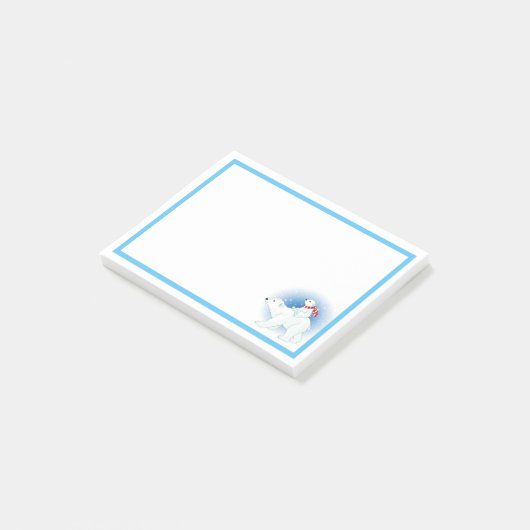 Ijsberen post-it® notes (Schuin)