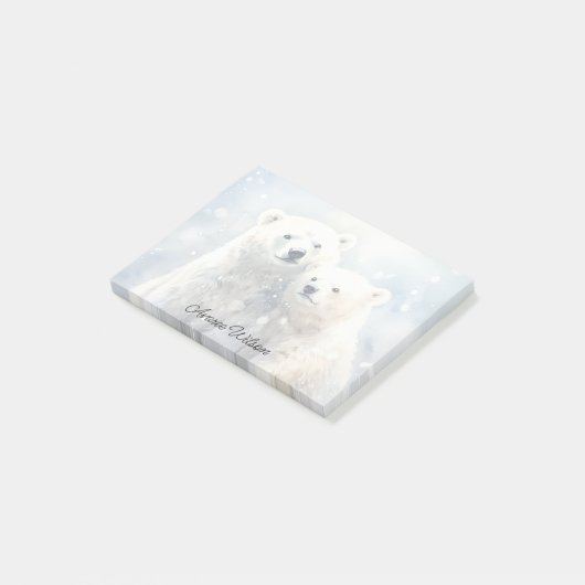 Ijsberen Post-it® Notes (Schuin)
