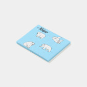 Ijsberen Post-it® Notes (Schuin)