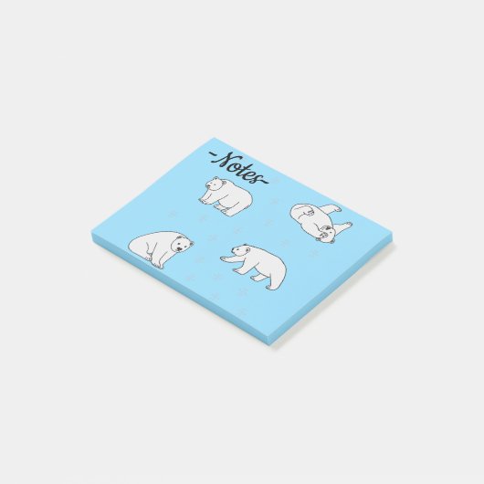 Ijsberen Post-it® Notes (Schuin)