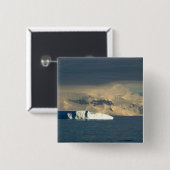 Ijsberg in het begin van de Drake Passage net Vierkante Button 5,1 Cm (Voorkant /achterkant)