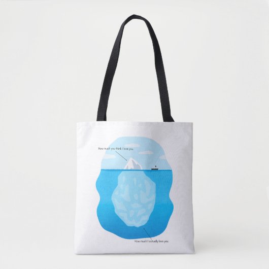 Ijsberg Liefde Tote Tas (Voorkant)