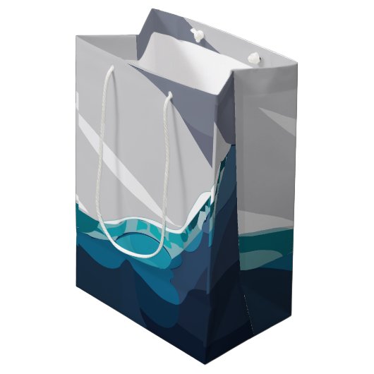 IJsberg Oceaan Medium Cadeauzakje (Voorkant Gekanteld)