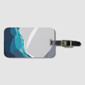 IJsberg oceaanlandschap Bagagelabel (Voorkant (horizontaal))