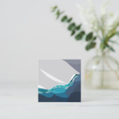 IJsberg oceaanlandschap Vierkante Visitekaartje (Staand voorkant)