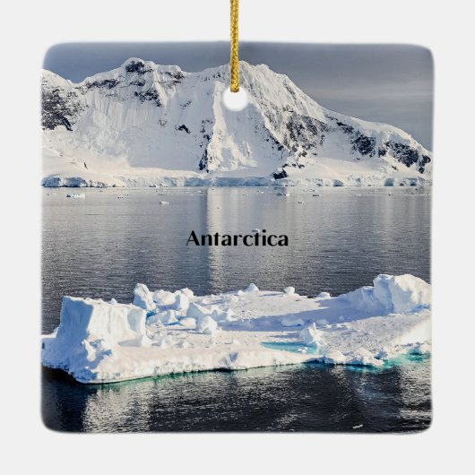 ijsberg op Antarctica Keramisch Ornament (Achterkant)