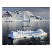 ijsberg op Antarctica Perfect Poster (Voorkant)