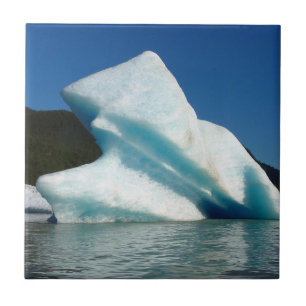 Ijsberg op Mendenhall Lake in Alaska Tegeltje
