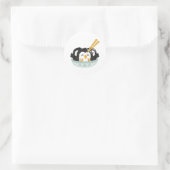 Ijsberg Pinguïn Dumplings Ronde Sticker (Tas)