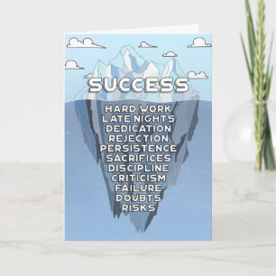 Ijsberg Succes Berg Motivatie Citaat Kaart