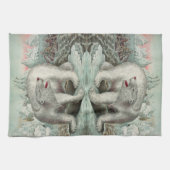  ijsberg - winterillustratie van het poolbeer theedoek (Horizontaal)