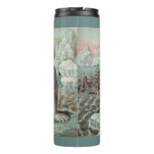  ijsberg - winterillustratie van het poolbeer thermosbeker (Achterkant)