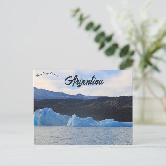 IJsbergen in Patagonië Argentinië Briefkaart (Staand voorkant)