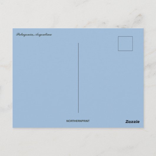 IJsbergen in Patagonië Argentinië Briefkaart (Achterkant)