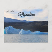IJsbergen in Patagonië Argentinië Briefkaart (Voorkant)