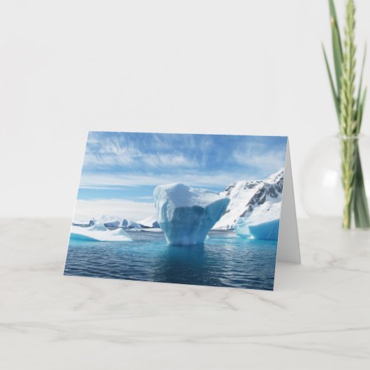 ijsbergen op Antarctica Bedankkaart (Voorkant)