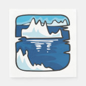 IJsberglandschap Servet (Voorkant)