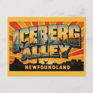 Ijsbergsteeg Newfoundland Oude Reuzen Briefkaart