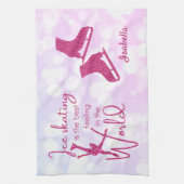 IJsblade Handdoekroze vonk Theedoek (Verticaal)