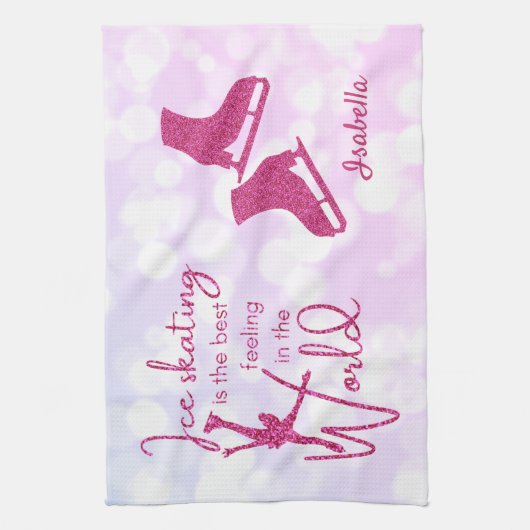 IJsblade Handdoekroze vonk Theedoek (Verticaal)